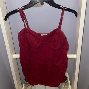 Dark Red / Maroon Talula Aritzia tank top